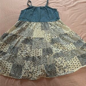 OshKosh B'gosh Denim and Cream Patchwork Dress